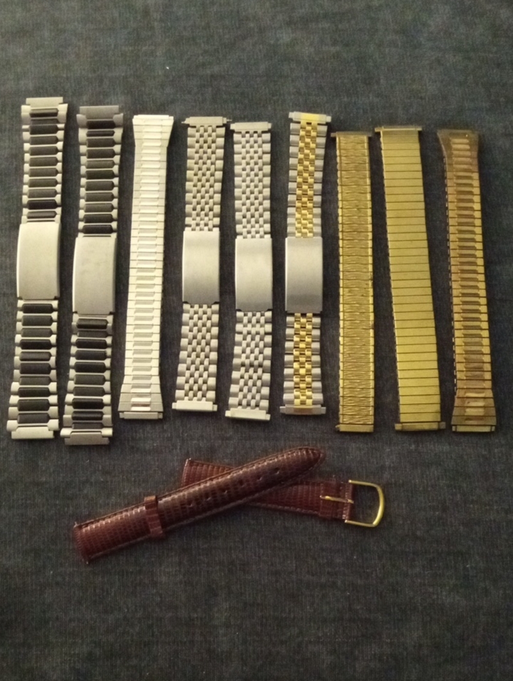 10 Men's Vintage Never Used Watch Bands